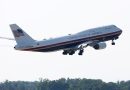 Retrofitted Qatari jet takes flight as Air Force One for Trump’s trip to North Dakota
